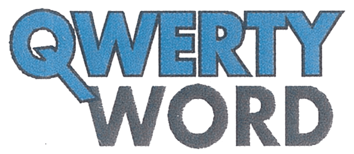 The company name Qwertyword arranged as two words on two lines